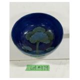 Early Moorcroft Footed Bowl-'Moonlit Blue'Pattern