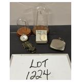 Collectible Lot - Stop Watch,Compass,Domes & More