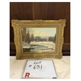 Signed Oil on Board- Frank E Cowell