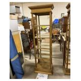 French Style Guiltwood Open Display Cabinet