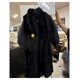 Black Furliner Vest With Cloth Jacket