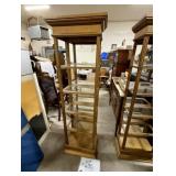 French Style Guiltwood Open Display Cabinet