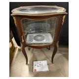 Victorian French Mahogany & Display Cabinet