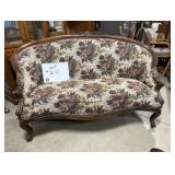 Carved French Style Loveseat