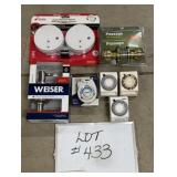 Smoke Alarms, Timers, Door Knobs Lot