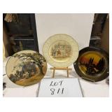 (2) Doulton, (1) Crown Royal Plates