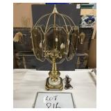 Marble Base Brass Lamp- 27' h