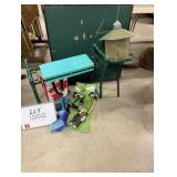 Garden Bench, Feeder, Weights, & Nozzles