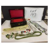 Costume Jewelry - 925 Chain & Case