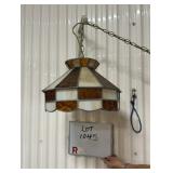 Slag Glass Hanging Lamp