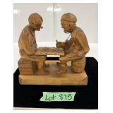 Caron Signed Wood Sculpture - 7' High