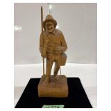 Caron Signed Wood Sculpture - 14' High