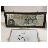 Framed Advertising Mirror