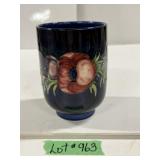 Moorcroft Cobalt Blue Vase - 'Anemone' Pattern