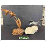 (2) Signed Sculptures