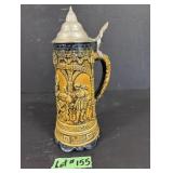 Vintage Musical Stoneware Beer Stein