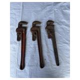 3 pipe wrenches