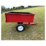 Haul Master 10 cu ft heavy duty tilting yard cart