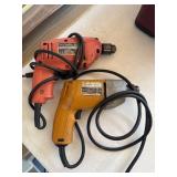 Black & decker and Skilshop electric drills