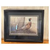 Large framed pheasant print