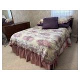 Full size bed with headboard