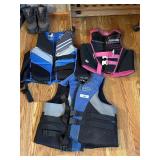 3 life vests