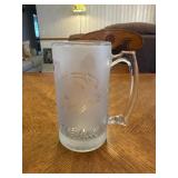 Frosted glass frosted razorback mug