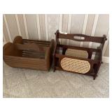 Two magazine racks