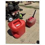 Two gas cans