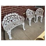 Vintage Grapevine cast-iron porch furniture