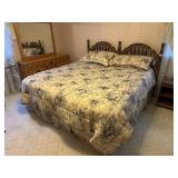 King size bed with Tempur-pedic mattress