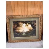 Deer Scene Framed Art