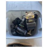 Boxes of Miscellaneous. Wet Stone sharpener,