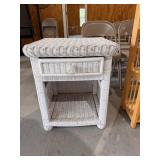 Wicker end table