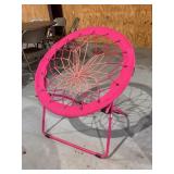 Pink Foldable Bungee Chair