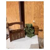 Wooden Basket, Planter Decor and Hanging Beach