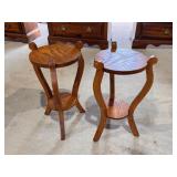 2 Oak Plant Stands