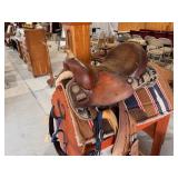 Big Horn Barrel Racing Saddle w Pad