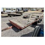 16ft Dual Axle Trailer, Wood Deck