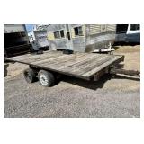 14ft Dual Axle Trailer, Wood Deck