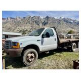 2001 Ford F-450 Super Duty Flatbed Chassis Truck