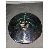 7.75 ' IRIDESCENT ART GLASS TRIVET