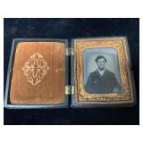 GUTTA PERCHA DAGUERREOTYPE PHOTO UNION CASE - 3 X