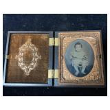 GUTTA PERCHA DAGUERREOTYPE PHOTO UNION CASE - 3 X