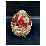 JEWELED EGG TRINKET BOX