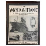 ANTIQUE THE WRECK OF THE TITANIC MEMORIAL SHEET