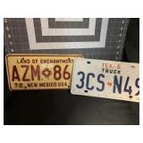 VINTAGE TEXAS & NEW MEXICO LICENSE PLATES