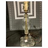 12 ' VINTAGE GLASS LAMP BASE