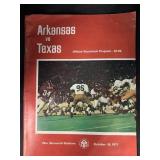 1971 ARK VS TEXAS WAR MEMORIAL STADIUM PROGRAM
