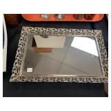 VINTAGE DRESSER TRAY MIRROR - 15 X 9.5 '